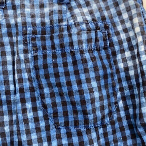 Maeve Anthropologie Women's Plaid Avryl Bleached Slim Pants Blue Size 6 - Picture 9 of 16